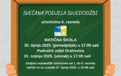 SVEČANA PODJELA SVJEDODŽBI