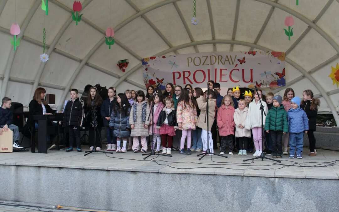 Nastup učenika na manifestaciji “Pozdrav proljeću”