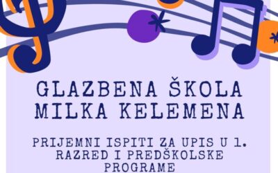 JESENSKI UPISNI ROK ZA GLAZBENU ŠKOLU!